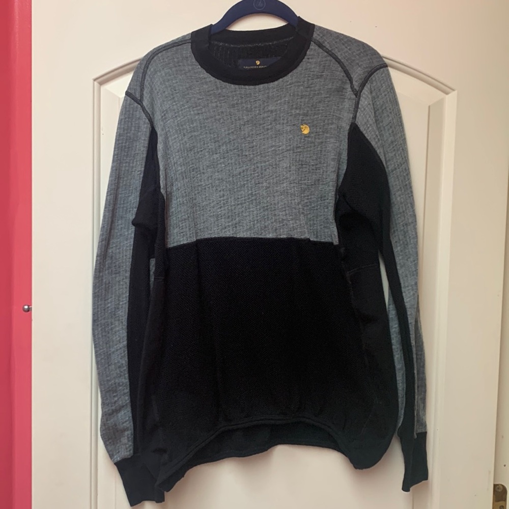 Fjallraven Men’s L grey/black Bergtagen Woolmesh sweater